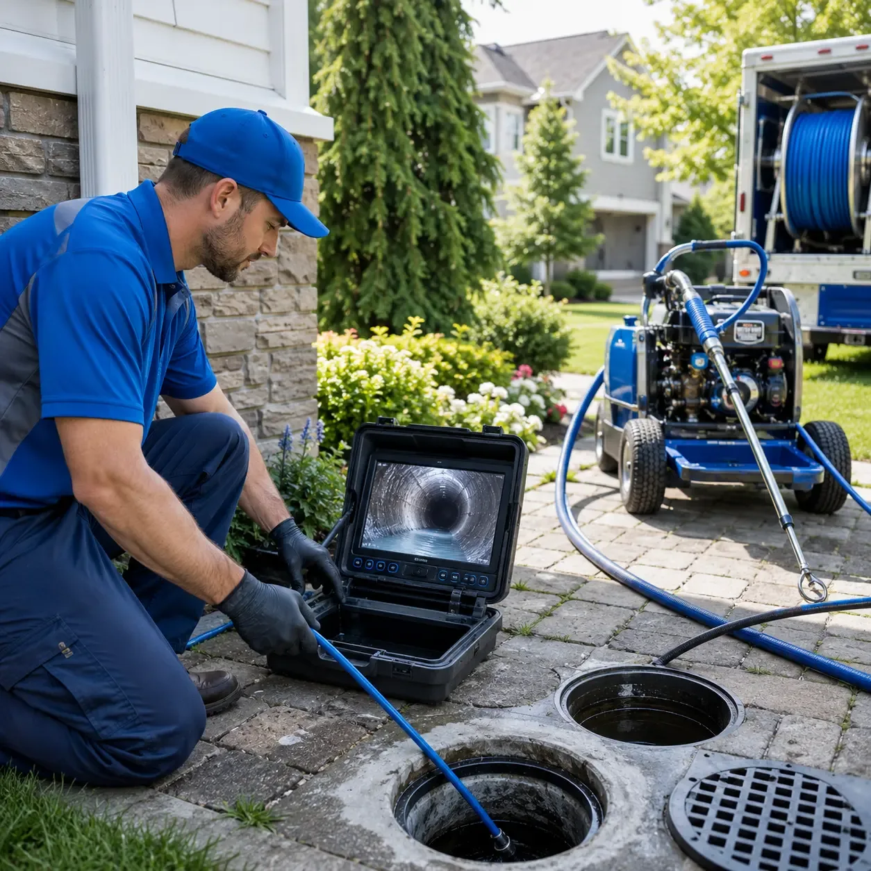 Outdoor drain cleaning professionals serving Fort Necessity, LA